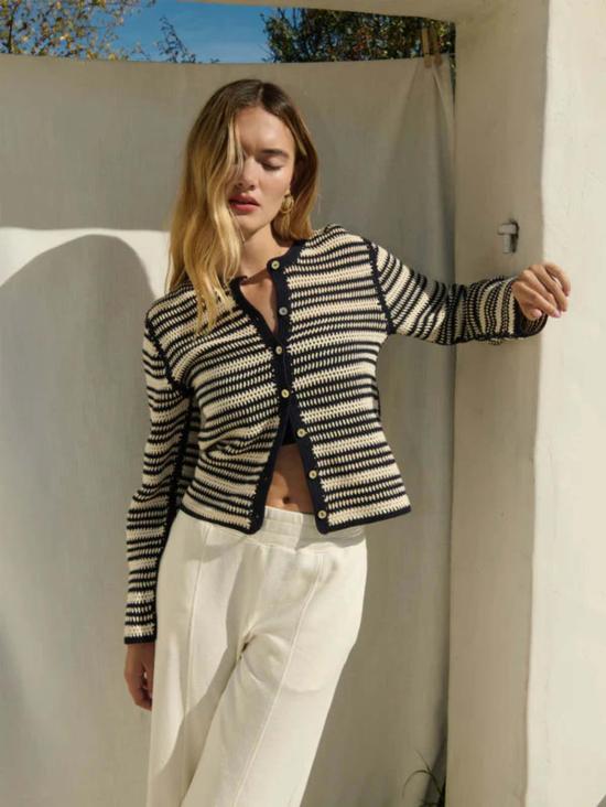  네이션 가디건 코트니 크로셰  스웨터