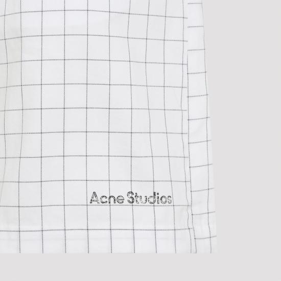 26SS 아크네 스튜디오 숏팬츠 BE0224 AL4 WHITE BLACK - ACNE STUDIOS