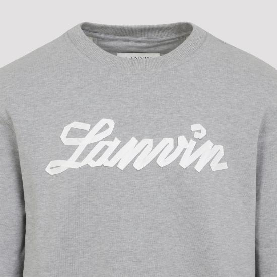26SS 랑방 긴팔 티셔츠 RMSS0001F047P26 100 HEATHER GREY - LANVIN