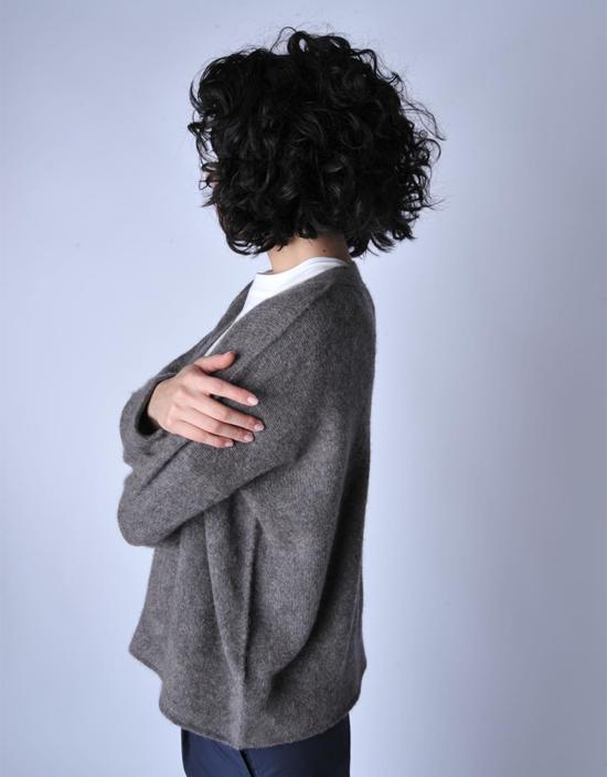  오유나 가디건 어시 일라 캐시미어  브라운 - OYUNA