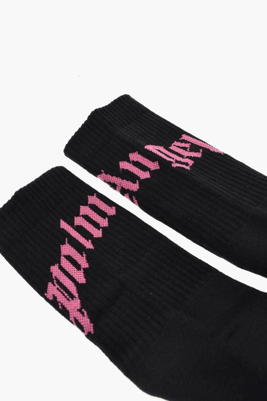  팜앤젤스 양말 PWRA00AS25FAB0011032 Black - PALM ANGELS