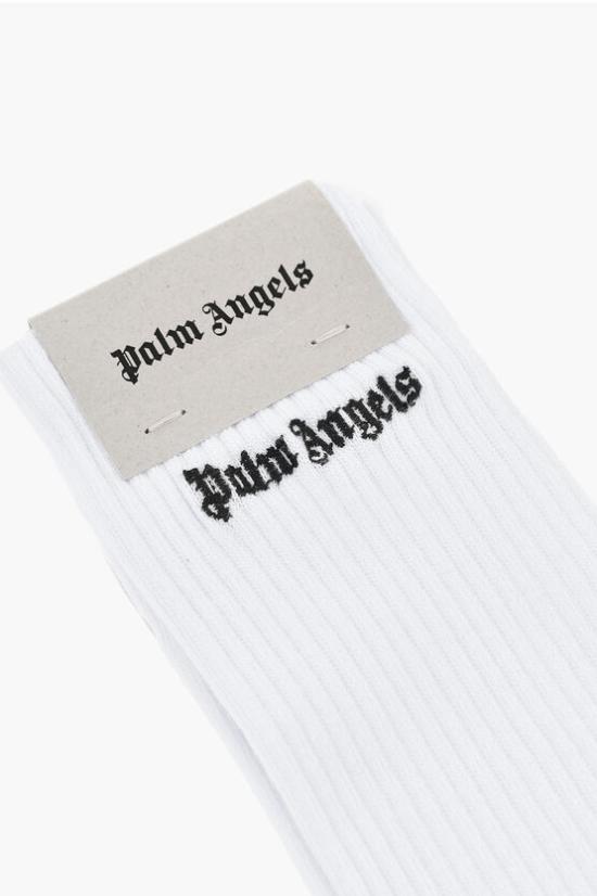  팜앤젤스 양말 PWRA007S24FAB0040110 White - PALM ANGELS