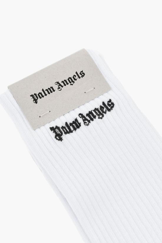  팜앤젤스 양말 PWRA007S24FAB0040110 White - PALM ANGELS