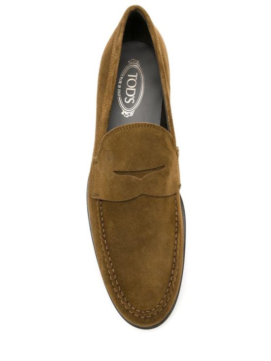 25FW 토즈 스탬프 모노그램 스웨이드 로퍼 XXM0ZF0Q920RE0 S818 Brown - TODS
