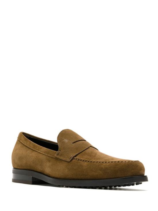 25FW 토즈 스탬프 모노그램 스웨이드 로퍼 XXM0ZF0Q920RE0 S818 Brown - TODS