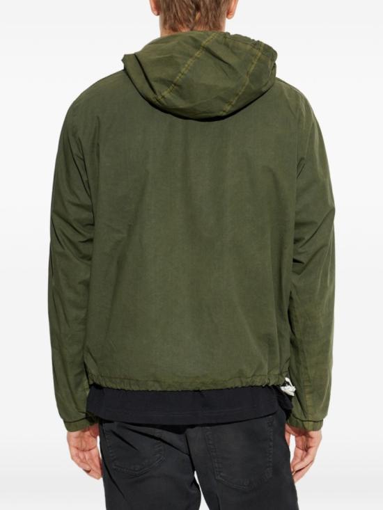 26SS 디젤 J-STITCH 후드 자켓 A20162 0ENBG 51F Green - DIESEL