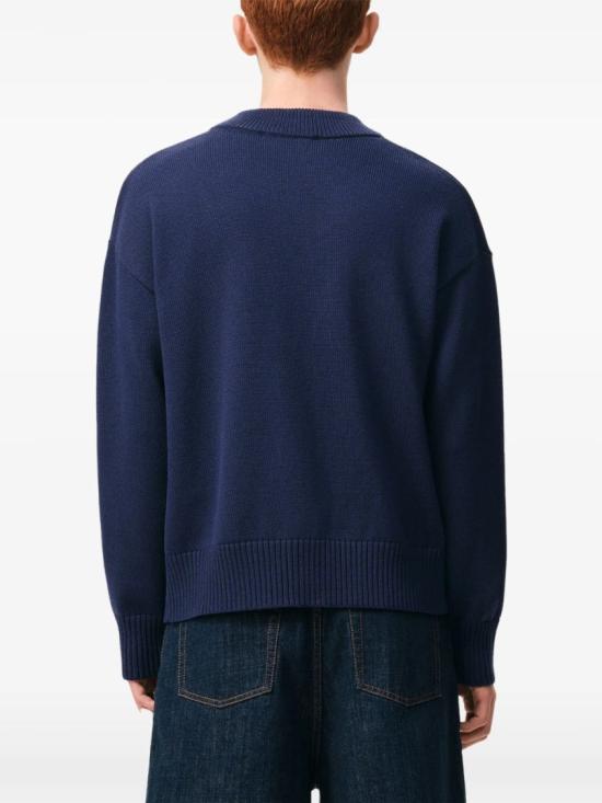 26SS 아미 울 드 하트 가디건 UKC380 KN0156 A116 Blue - AMI