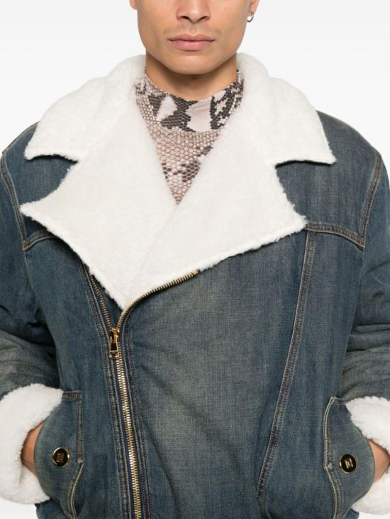 25FW 발망 데님 자켓 FH0TFB01DG04 SFG Blue - BALMAIN
