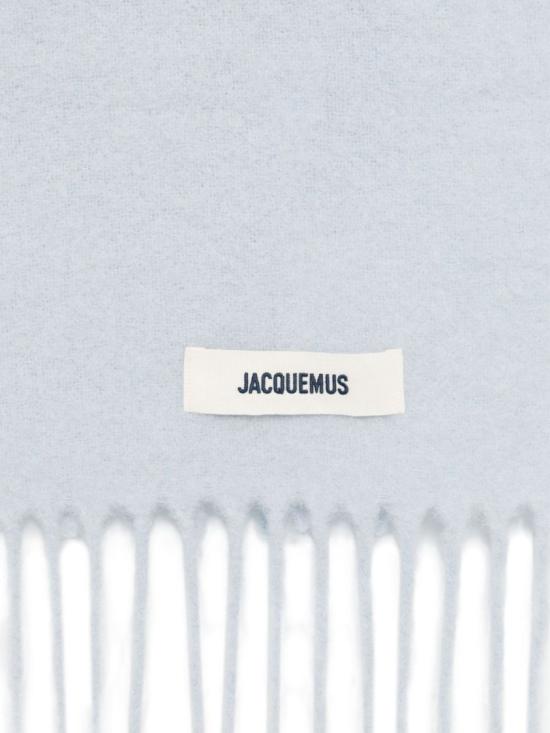 25FW 자크뮈스 프린지 울 스카프 ACU00572 BOT4032 635 Blue - JACQUEMUS