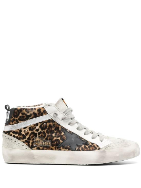 26SS 골든구스 미드 스타 스니커즈 GWF00122 F003766 81933 Brown - GOLDEN GOOSE