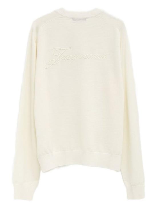 25FW 자크뮈스 르 브로드 자수 스웨트 셔츠 SWM00614 AK00299 110 Neutrals - JACQUEMUS