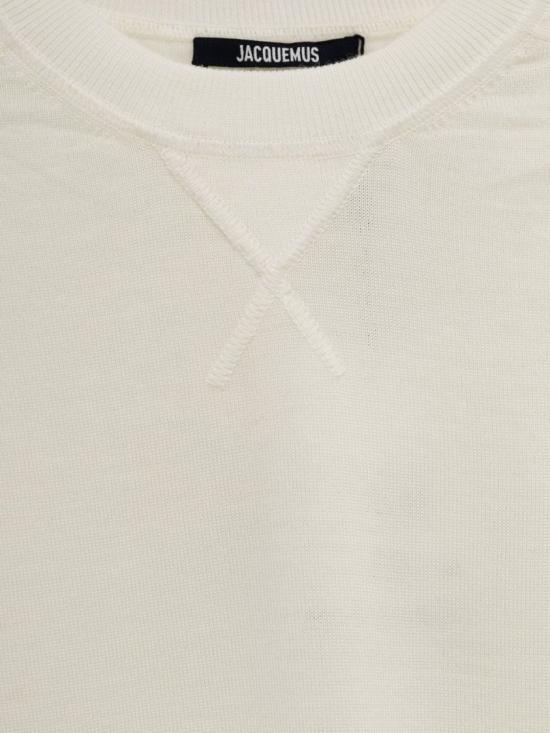 25FW 자크뮈스 르 브로드 자수 스웨트 셔츠 SWM00614 AK00299 110 Neutrals - JACQUEMUS