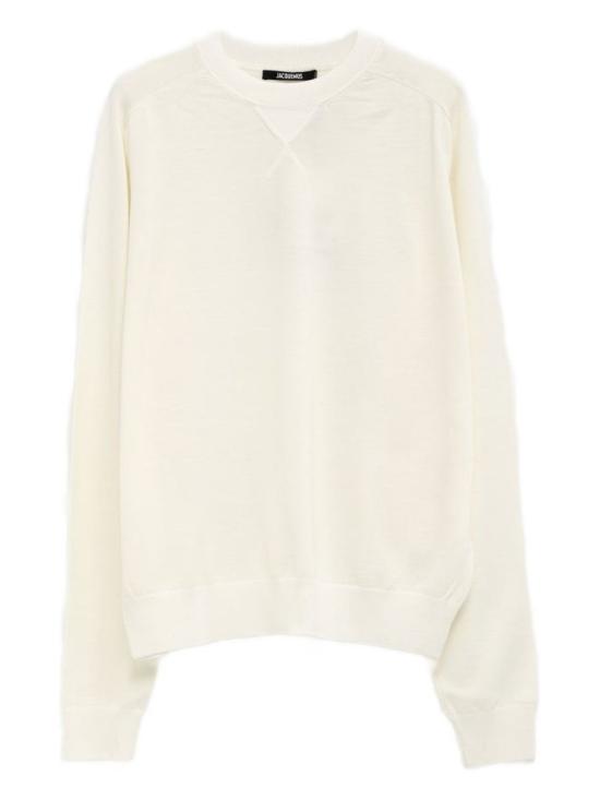 25FW 자크뮈스 르 브로드 자수 스웨트 셔츠 SWM00614 AK00299 110 Neutrals