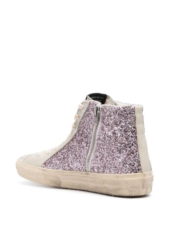 26SS 골든구스 슬라이드 하이 스니커즈 GWF00115 F004526 82284 Silver - GOLDEN GOOSE