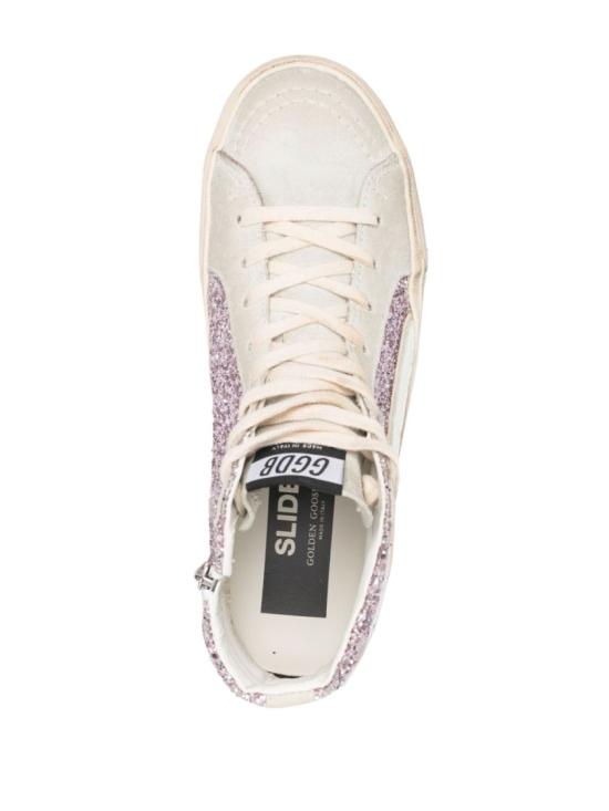 26SS 골든구스 슬라이드 하이 스니커즈 GWF00115 F004526 82284 Silver - GOLDEN GOOSE