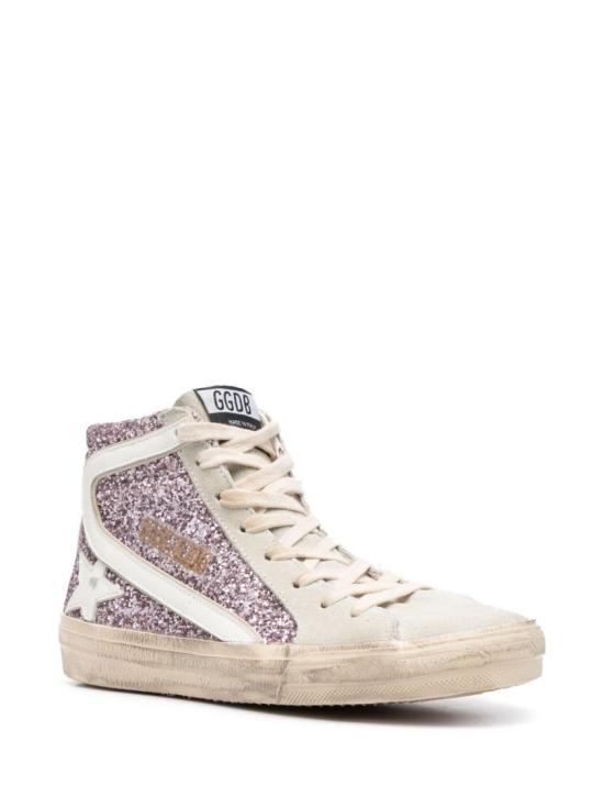 26SS 골든구스 슬라이드 하이 스니커즈 GWF00115 F004526 82284 Silver - GOLDEN GOOSE