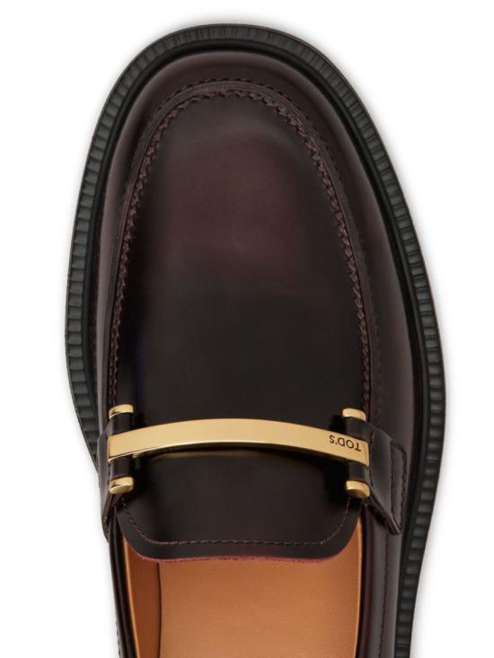 25FW 토즈 레더 로퍼 XXW20L0JO70SHA R810 Burgundy - TODS