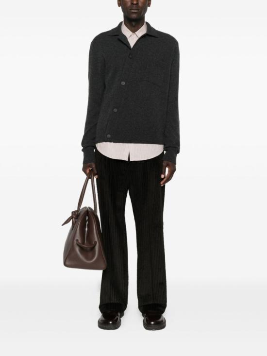 25FW 자크뮈스 폴로 셔츠 가디건 CDM00570 AK00282 970 Grey - JACQUEMUS