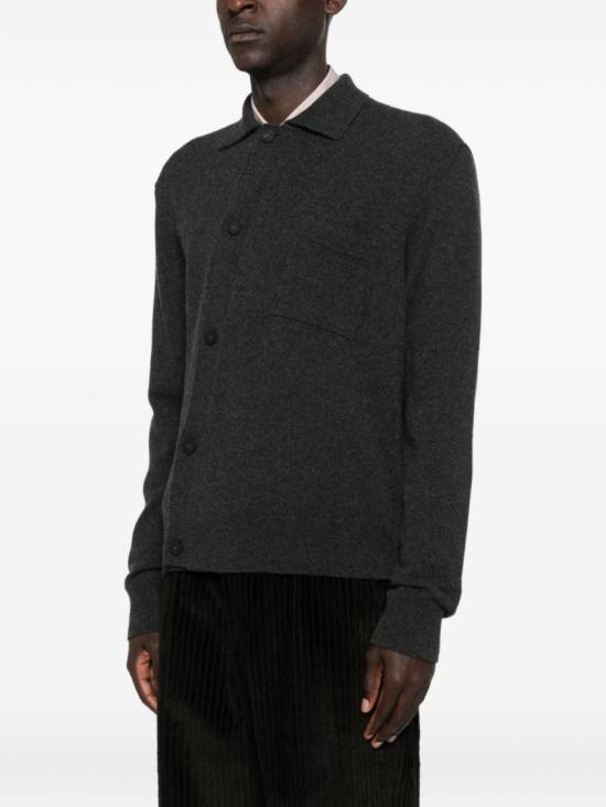 25FW 자크뮈스 폴로 셔츠 가디건 CDM00570 AK00282 970 Grey - JACQUEMUS