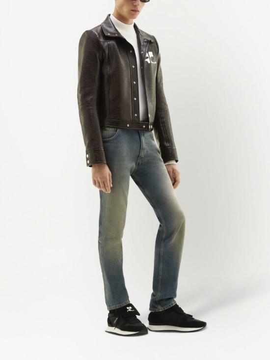  쿠레쥬 가죽 자켓 PERCBL017VY0014 1983 Brown - COURREGES