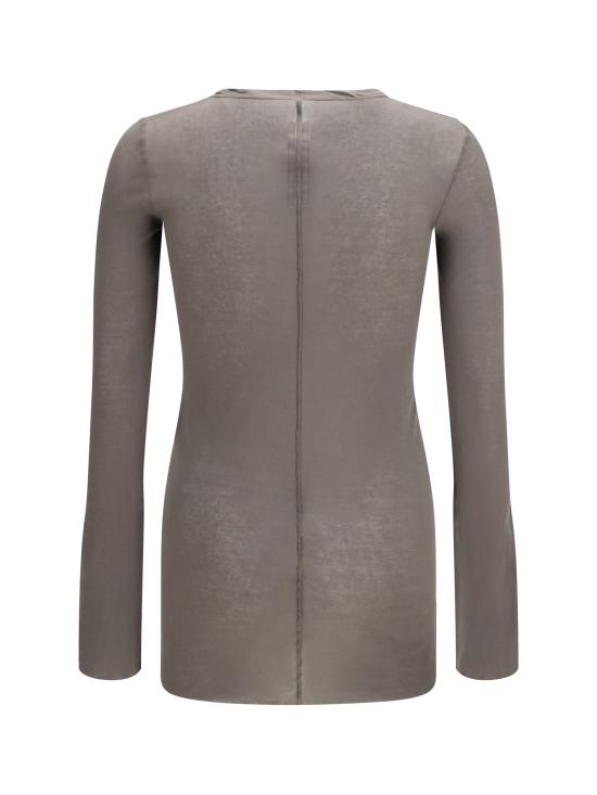 26SS 릭 오웬스 반팔 티셔츠 RU01F2250 34 BROWN - RICK OWENS