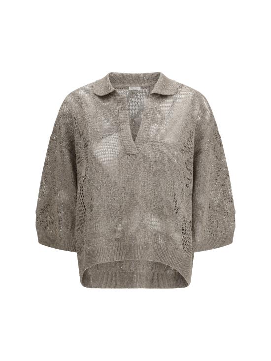 26SS 브루넬로 쿠치넬리 폴로 티셔츠 MDT771005 C9089 BEIGE