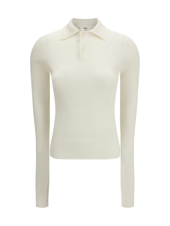 26SS 리에르 폴로 티셔츠 KNW70FRS WHITEKNIT