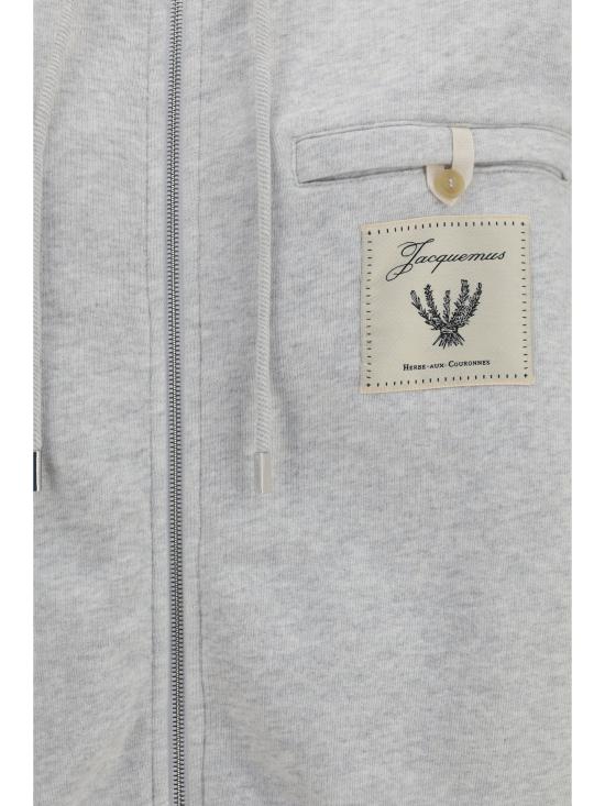 26SS 자크뮈스 후드 티셔츠 HOW00415AJ00262 9CI GREY - JACQUEMUS