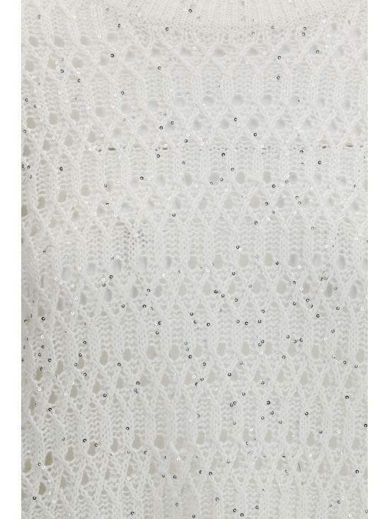 26SS 브루넬로 쿠치넬리 스웨터 MCO564700 C159 WHITE - BRUNELLO CUCINELLI