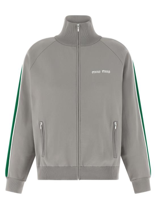 26SS 미우미우 긴팔 티셔츠 MMF00USOOO148OF0Y6M Gray