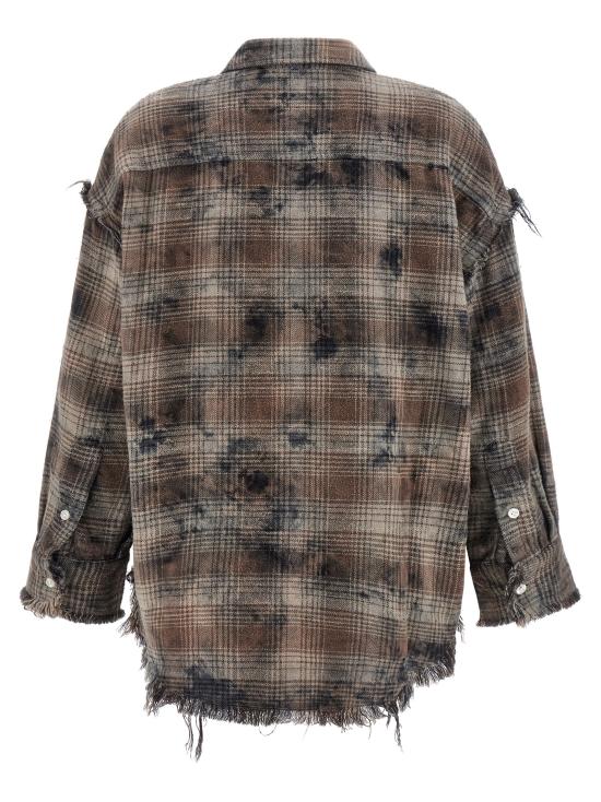 26SS 알13 블라우스 R13WR075R684BOVERDYEDGREYPLAID Brown - R13