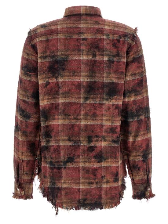 26SS 알13 블라우스 R13WR008R655BOVERDYEDPURPLEPLAID Red - R13