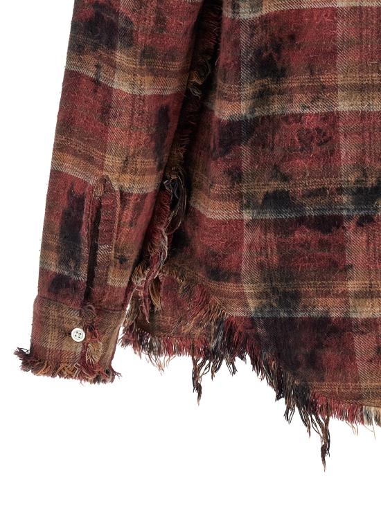 26SS 알13 블라우스 R13WR008R655BOVERDYEDPURPLEPLAID Red - R13