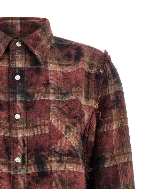 26SS 알13 블라우스 R13WR008R655BOVERDYEDPURPLEPLAID Red - R13