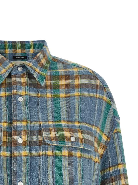 26SS 알13 크롭 워크셔츠 R13W7298R658BLIGHTBLUEPLAID Light Blue - R13