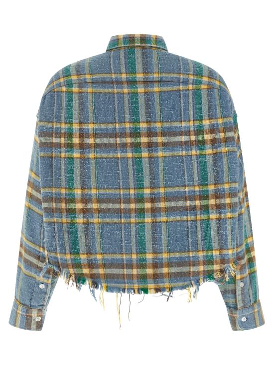 26SS 알13 크롭 워크셔츠 R13W7298R658BLIGHTBLUEPLAID Light Blue - R13