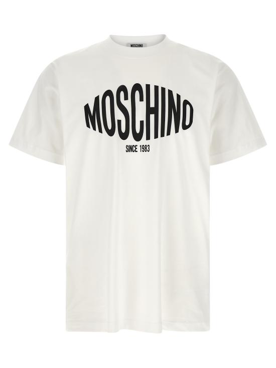 26SS 모스키노 반팔 티셔츠 A070202411001 White Black