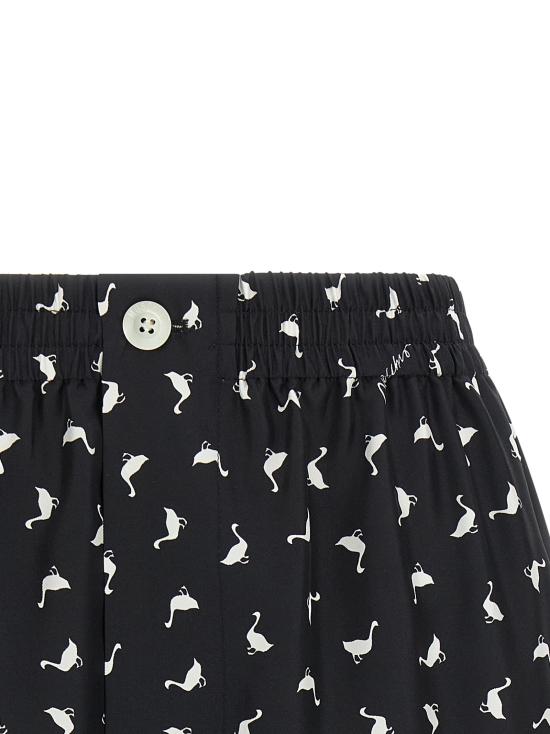 26SS 모스키노 숏팬츠 A032605621555 White Black - MOSCHINO