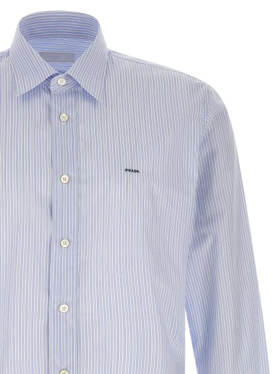 26SS 프라다 긴팔 셔츠 UCN666SOOO189FF0X24 Light Blue - PRADA