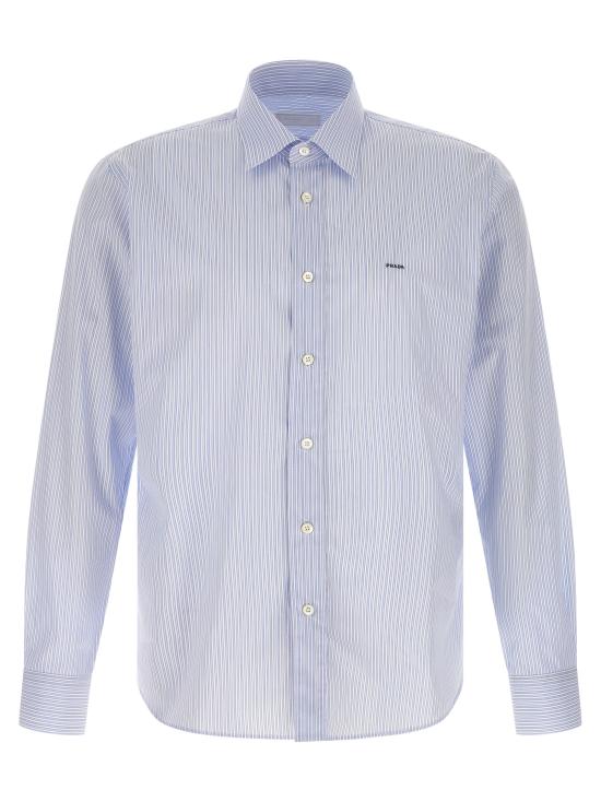 26SS 프라다 긴팔 셔츠 UCN666SOOO189FF0X24 Light Blue