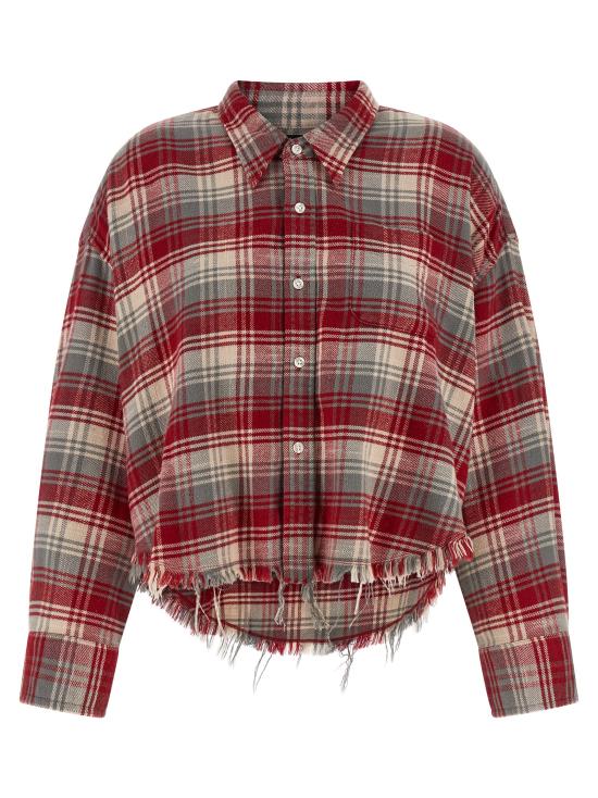 26SS 알13 블라우스 R13WR150R683BREDGREYPLAID Red