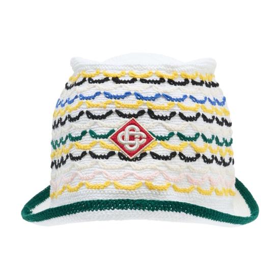 26SS 카사블랑카 버킷햇 A SP26 HAT 106 01 white