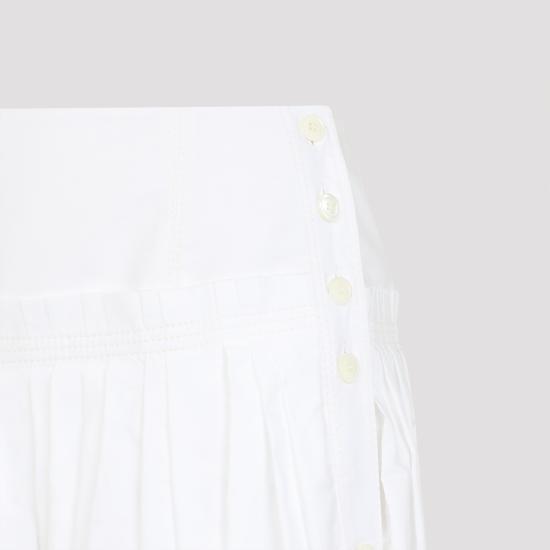 26SS 랑방 미디 스커트 RWST01026166P26 00 WHITE - LANVIN