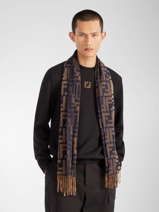 26SS 펜디 머플러/스카프 FXS471 ATQC F0DE8 BLU MARRONE - FENDI