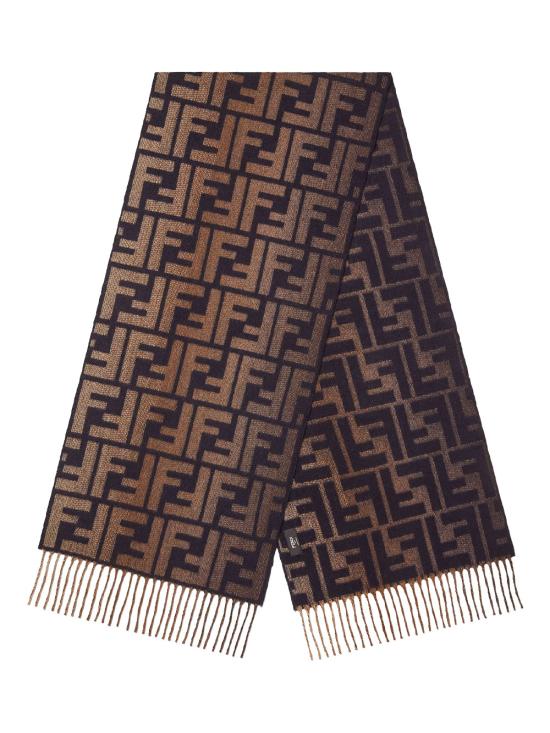 26SS 펜디 머플러/스카프 FXS471 ATQC F0DE8 BLU MARRONE