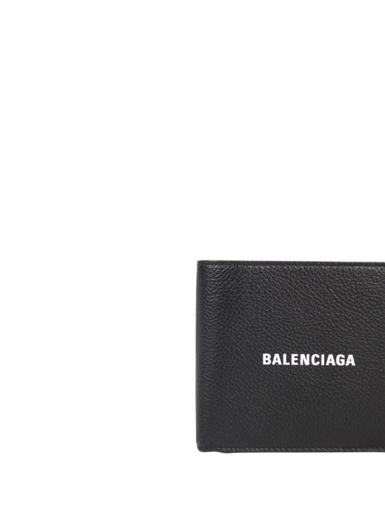 26SS 발렌시아가 남성지갑 594549 1IZI3 1090 BLACK L WHITE - BALENCIAGA