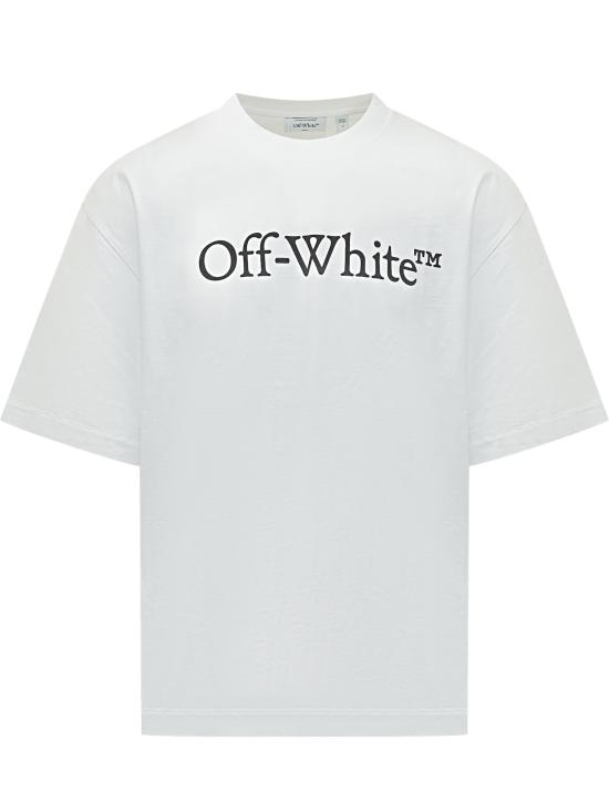 26SS 오프화이트 반팔 티셔츠 OMAA120C99JER008 0110 WHITE BLACK
