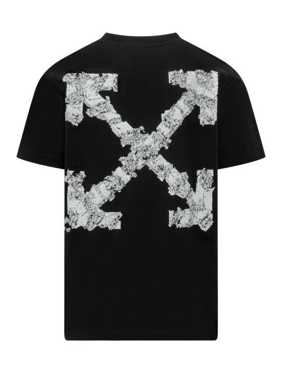 26SS 오프화이트 반팔 티셔츠 44MAA027S26J00 7001 BLACK - OFF WHITE