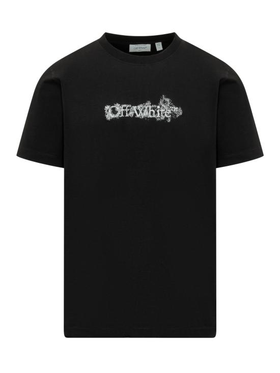 26SS 오프화이트 반팔 티셔츠 44MAA027S26J00 7001 BLACK