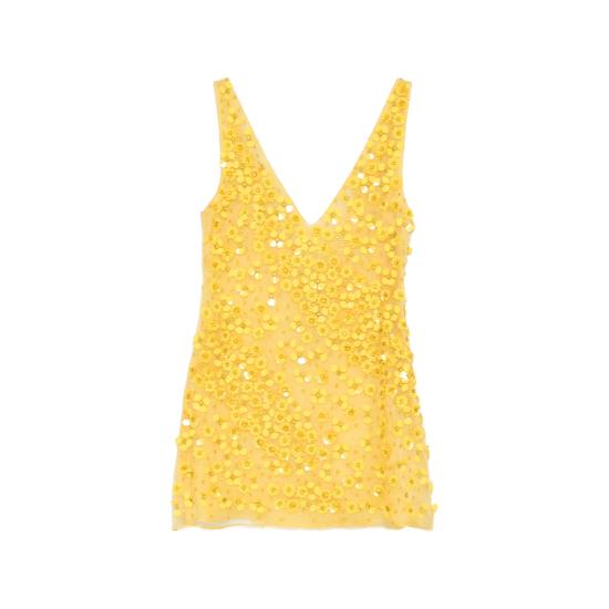 26SS 컬트 가이아 원피스 DR32711GZ3506 SAPPHIRA CANAR YELLOW